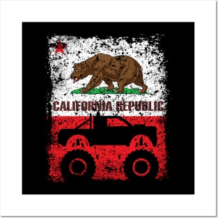 Monster Truck 4X4 California Posters and Art